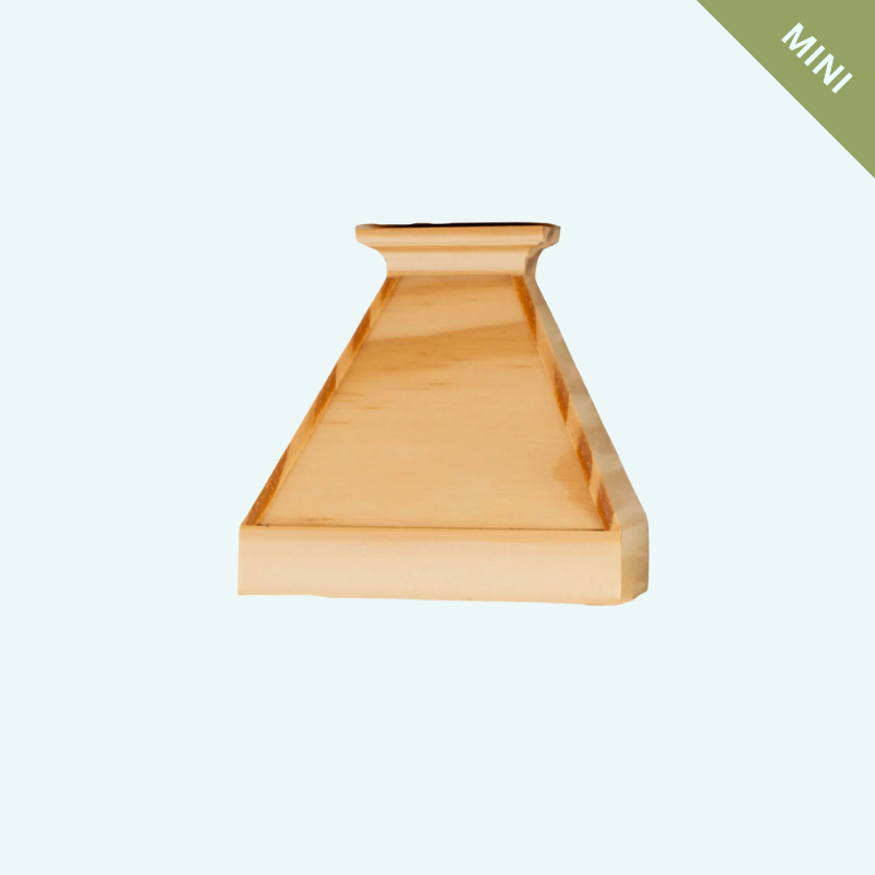 Dollhouse Farm Style Oven Range Hood | Natural Wood