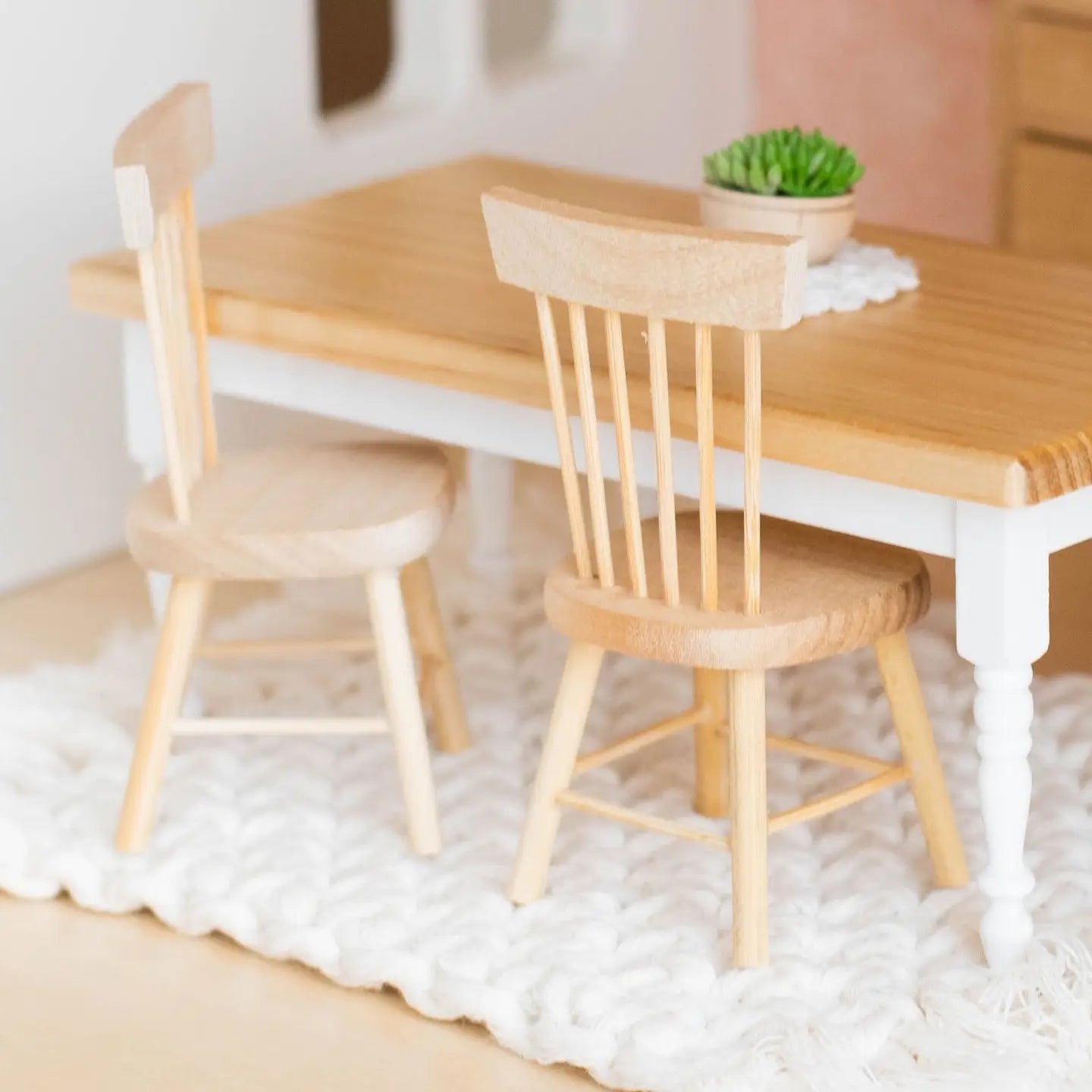 Dollhouse Classic Windsor Dining Chair | Natural Wood