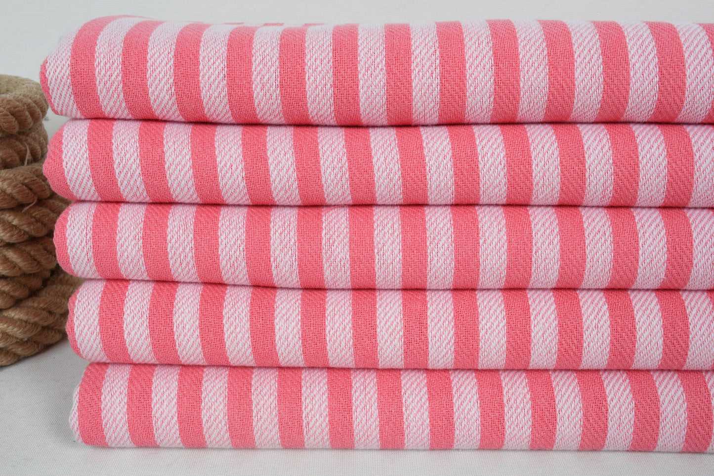 Pink Stripe Turkish Towel