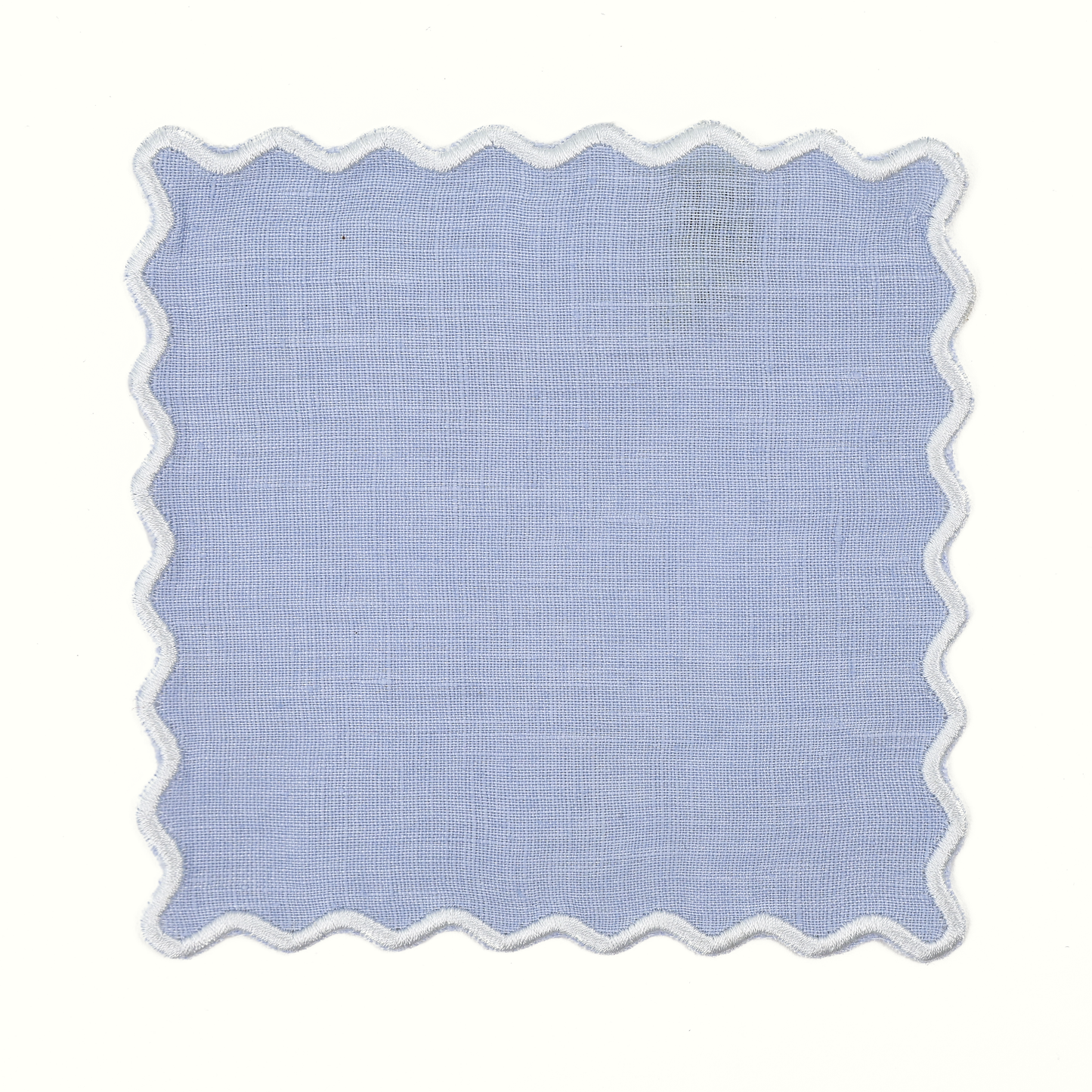 Powder Blue Linen Square Cocktail Napkins