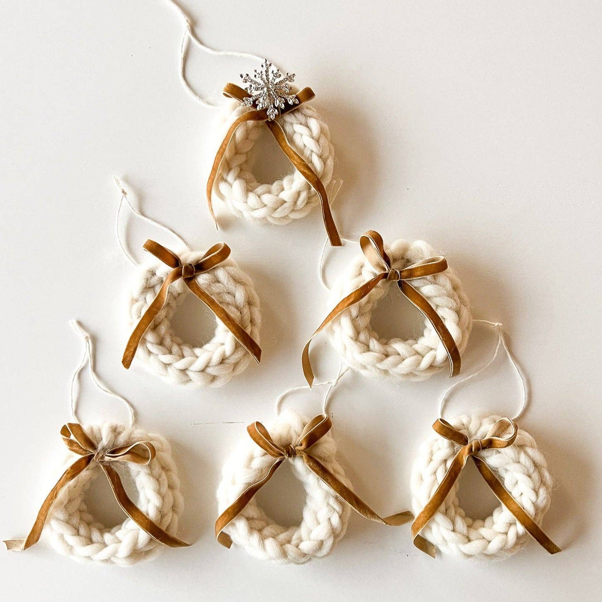 Holiday Wooly Wreath Ornament Kit (makes 5)