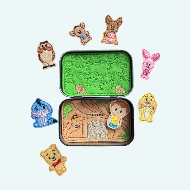 Bear Mini Felt Tin