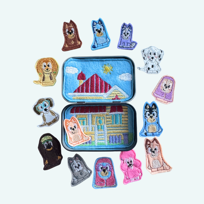 Dog Mini Felt Tin