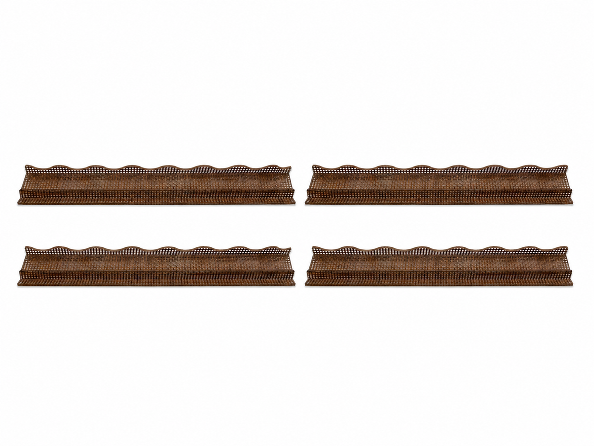 Chocolate Wavy Mahjong Rack
