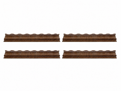 Chocolate Wavy Mahjong Rack