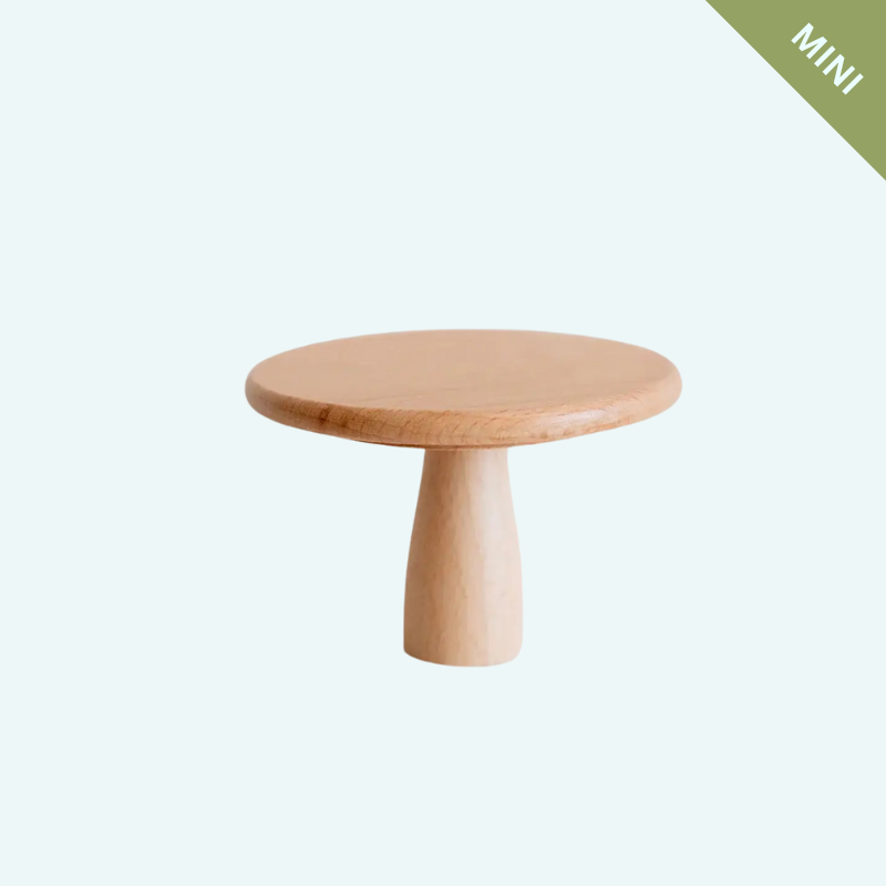 Dollhouse Round Bistro Dining Table | Natural Wood