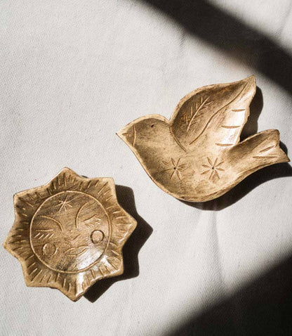 Mahjong Wooden Bird Dish