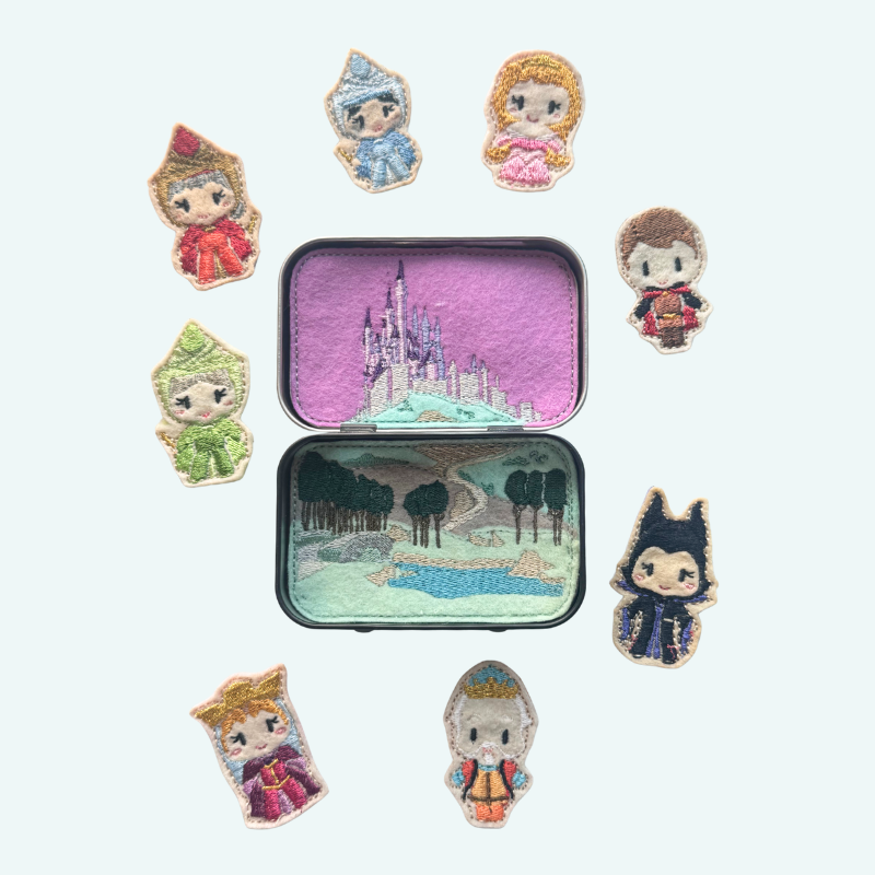Sleeping Mini Felt Tin