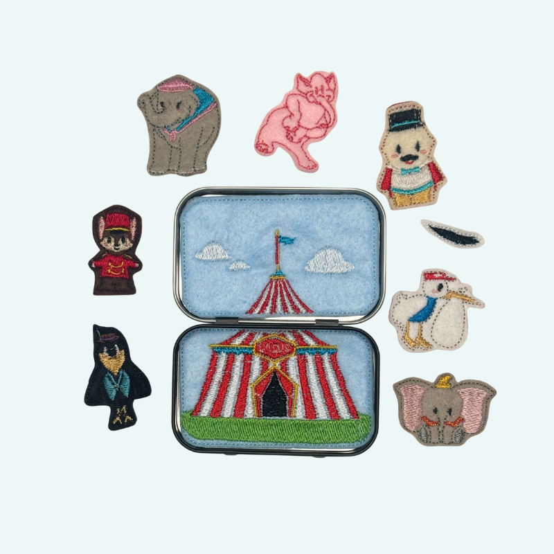 Elephant Mini Felt Tin