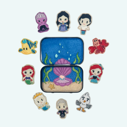 Mermaid Mini Felt Tin