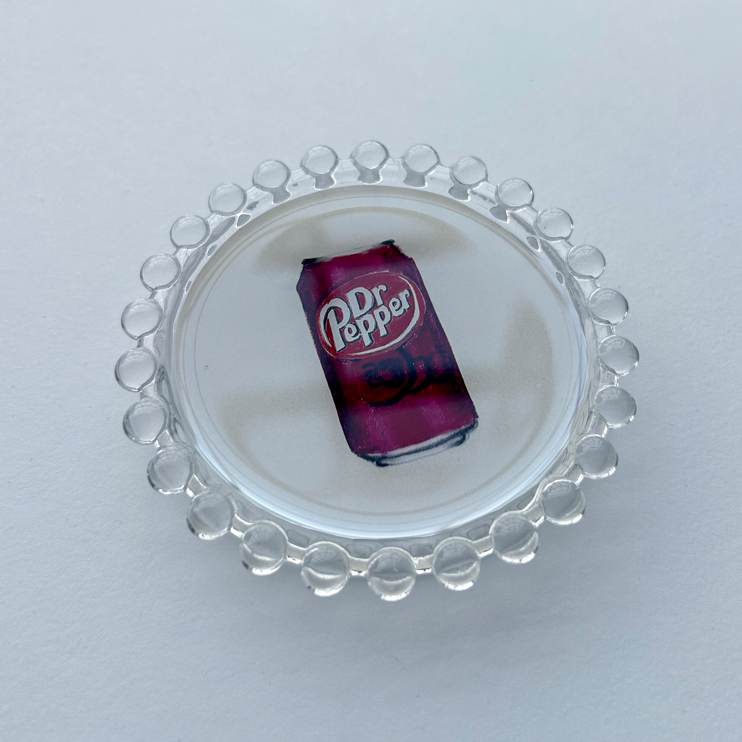 Dr. Pepper Trinket Dish, Original Illustration, 4"