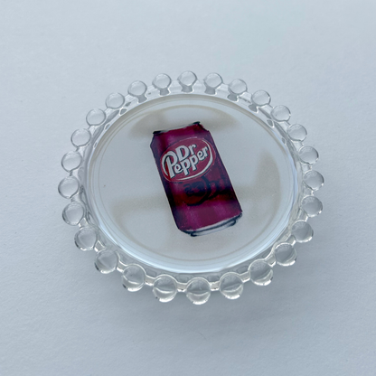 Dr. Pepper Trinket Dish, Original Illustration, 4"