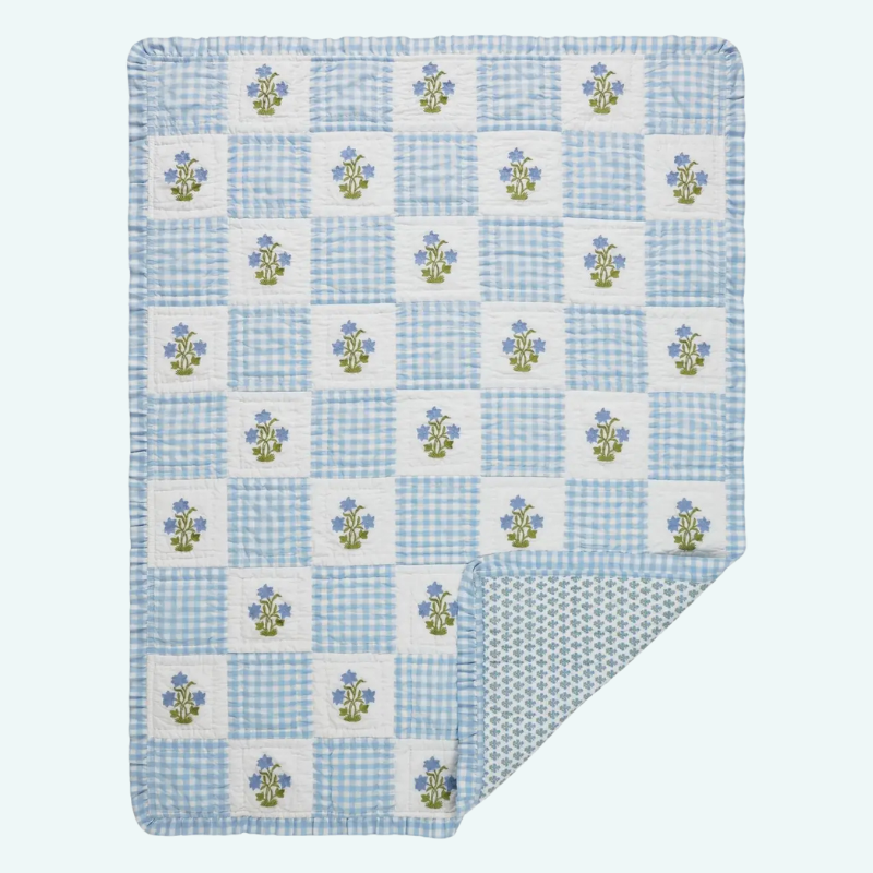 Dorothy Embroidered Quilted Throw