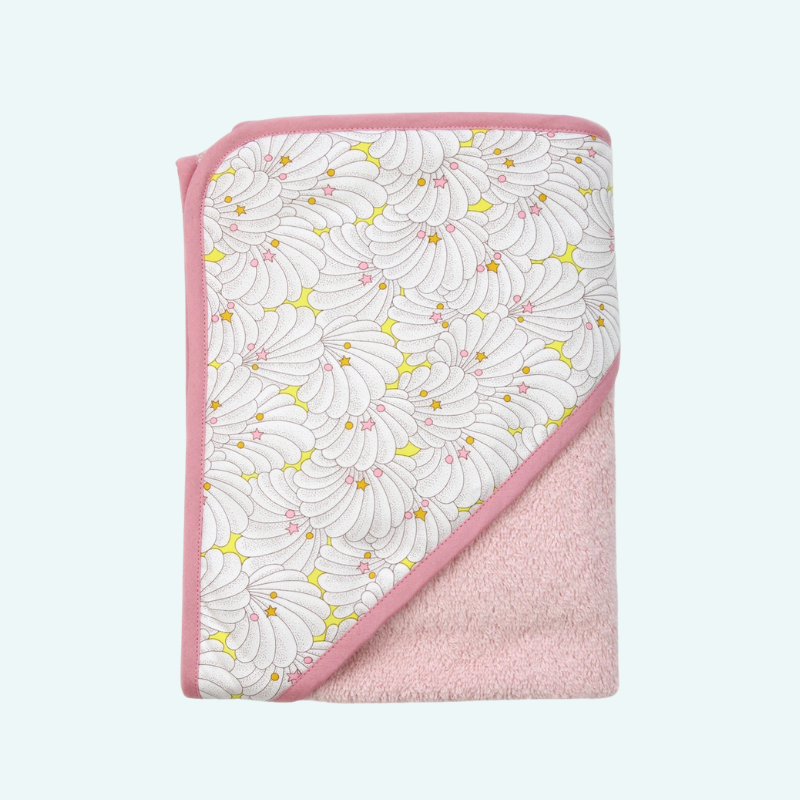 Liberty® Sponge and Fabric Baby Bath Cape -Cassandre
