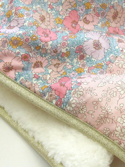Baby Blanket Liberty® Fabric and Fleece -Nina