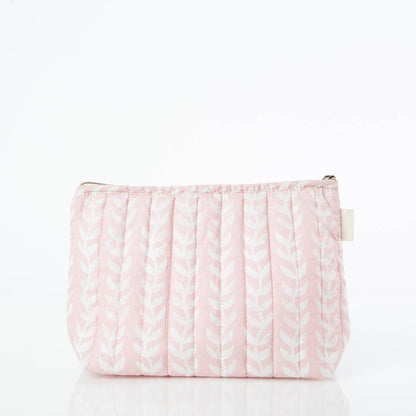 Pink Block Print Clutch