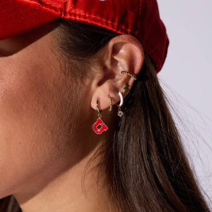 University of Utah Huggie Earrings