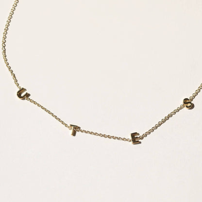 University of Utah "UTES" Initial Necklace