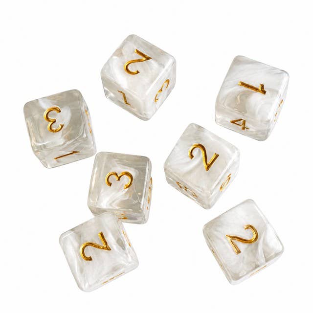 Swirl Translucent Mahjong Dice Gift Ready