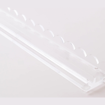20" Clear Acrylic Scalloped Mahjong Rack & Pushers