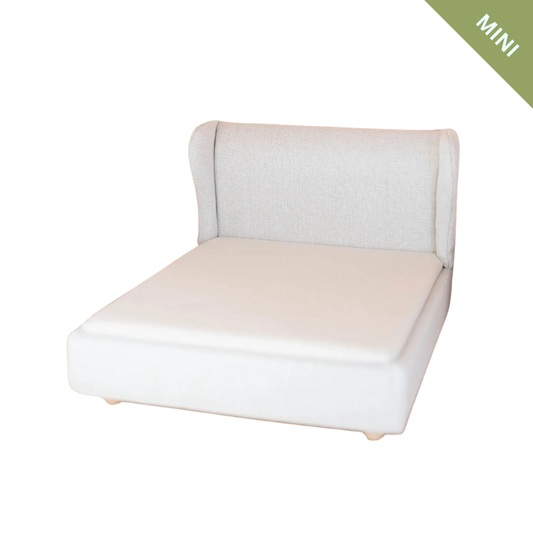 Dollhouse Upholstered Double Bed | Off-White