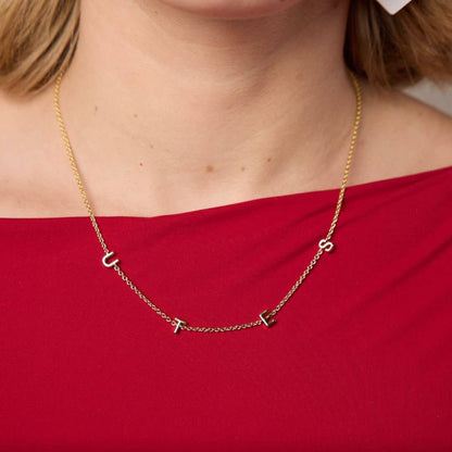 University of Utah "UTES" Initial Necklace