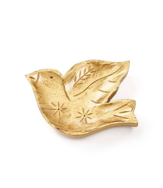 Mahjong Wooden Bird Dish