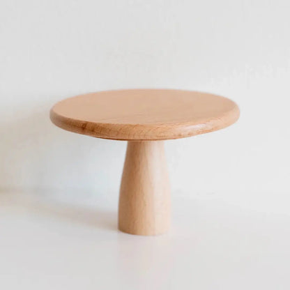 Dollhouse Round Bistro Dining Table | Natural Wood