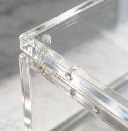 Acrylic Mahjong Storage Box with Magnetic Top