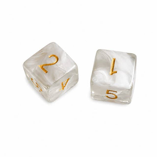 Swirl Translucent Mahjong Dice Gift Ready