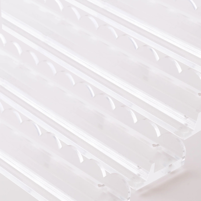 20" Clear Acrylic Scalloped Mahjong Rack & Pushers