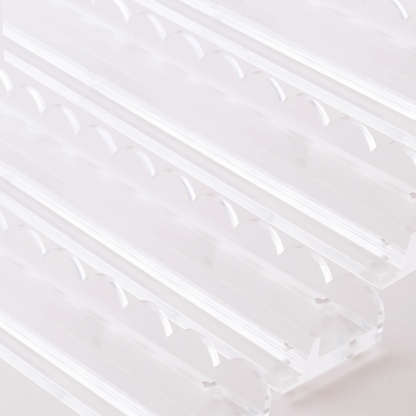 20" Clear Acrylic Scalloped Mahjong Rack & Pushers