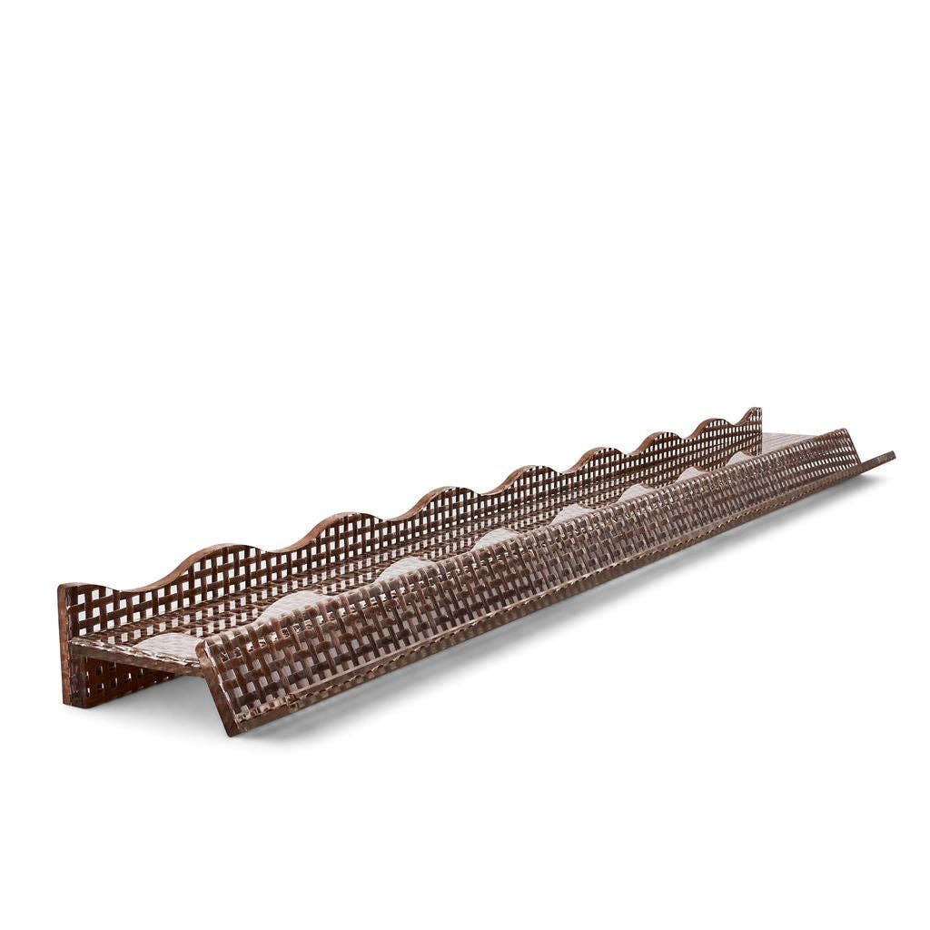 Chocolate Wavy Mahjong Rack